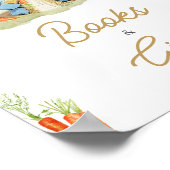 Blue Peter Rabbit Baby shower Boeken en geschenken Poster (Hoek)