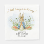 Blue Peter Rabbit Baby shower Servet (Voorkant)