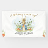 Blue Peter Rabbit Baby shower Spandoek (Horizontaal)