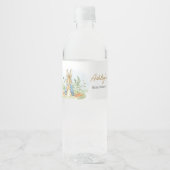 Blue Peter Rabbit Baby shower Waterfles Etiket (Voorkant)