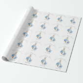 Blue Peter Rabbit Boy Baby shower Cadeaupapier (Uitgerold)