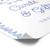 Blue Peter Rabbit Boy Baby shower Kaarten en gesch Poster (Hoek)