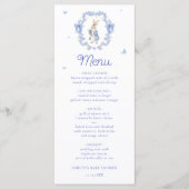 Blue Peter Rabbit Boy Baby shower Menu (Voorkant)