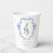Blue Peter Rabbit Boy Baby shower Papieren kopjes Papieren Bekers (Achterkant)