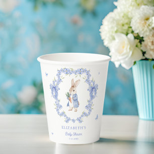 Blue Peter Rabbit Boy Baby shower Papieren kopjes Papieren Bekers