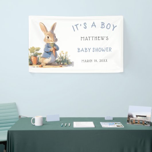 Blue Peter Rabbit Boy Baby shower Spandoek (Beurs)