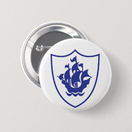 Blue Peter Shield Badge Ronde Button 5,7 Cm (Voorkant /achterkant)