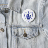 Blue Peter Shield Badge Ronde Button 5,7 Cm (In situ)