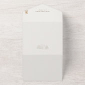 Blue Peter the Rabbit Een konijntje Baby shower All In One Uitnodiging (Buitenkant)