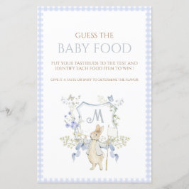 Blue Peter the Rabbit Guess Baby Food Game