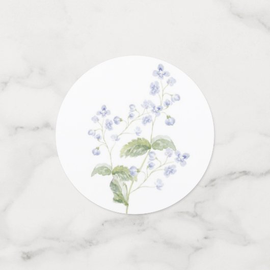 Blue Peter the Rabbit Monogram Crest Baby shower Confetti (Kleine voorkant)