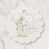 Blue Peter the Rabbit Some Bunny Baby Shower Bedankjes Labels (Achterkant)