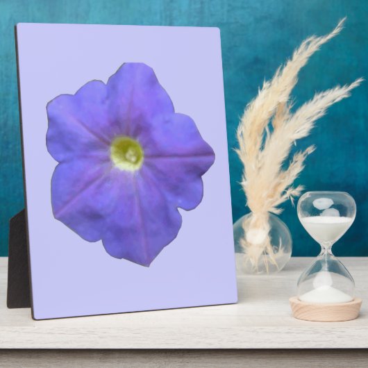 Blue Petunia Plaque Fotoplaat (Zijkant)