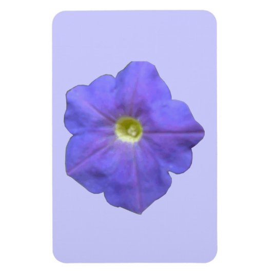 Blue Petunia Premium Magnet Magneet (Verticaal)