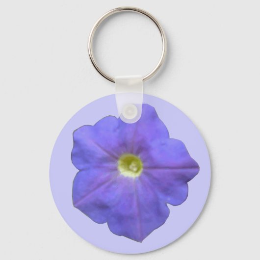 Blue Petunia Sleutelhanger (Voorkant)