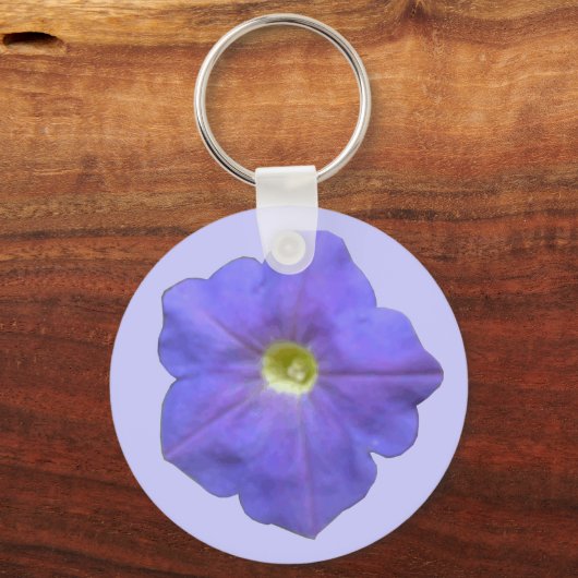 Blue Petunia Sleutelhanger (Voorkant)