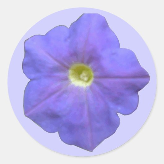Blue Petunia Stickers (Voorkant)