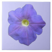 Blue Petunia Tile Tegeltje (Voorkant)