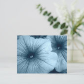 Blue Petunias Briefkaart (Staand voorkant)