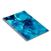 Blue Phantom Mode Patronen Dirty Plash Watercol Notitieboek (Rechterzijde)