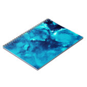 Blue Phantom Mode Patronen Dirty Plash Watercol Notitieboek (Linkerzijde)