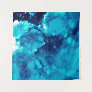 Blue Phantom Mode Patronen Dirty Plash Watercol Wandkleed