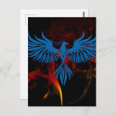 Blue Phoenix Briefkaart (Voorkant / Achterkant)