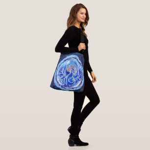Blue Phoenix Crossbody Tas