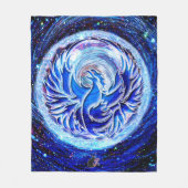 Blue Phoenix Fleece Blanket Deken (Voorkant)