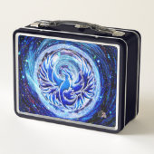 Blue Phoenix Metalen Lunchbox (Achterkant)
