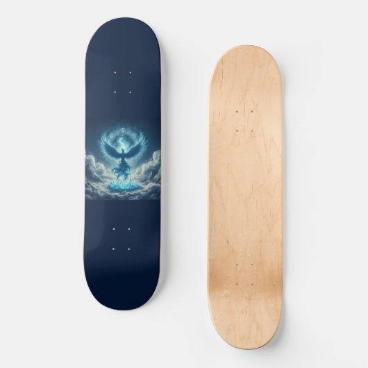 Blue Phoenix Persoonlijk Skateboard (Voorkant)