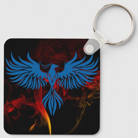 Blue Phoenix Sleutelhanger (Achterkant)