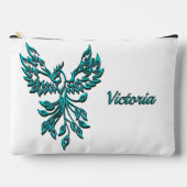 Blue Phoenix stijgt op wit persoonlijk Etui (Voorkant)