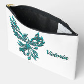 Blue Phoenix stijgt op wit persoonlijk Etui (Open)