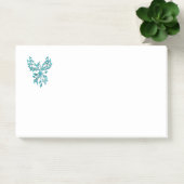 Blue Phoenix stijgt op wit Post-it® Notes (Kantoor)