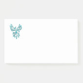 Blue Phoenix stijgt op wit Post-it® Notes (Voorkant)