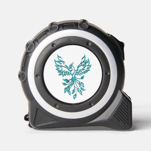 Blue Phoenix stijgt op wit Rolmaat (Voorkant)