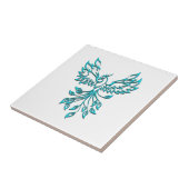 Blue Phoenix stijgt op wit Tegeltje (Zijkant)