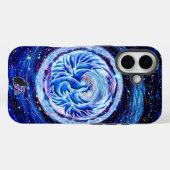 Blue Phoenix Stoere Hoesje-Mate iPhone Case (Achterkant (horizontaal))