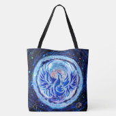 Blue Phoenix Tote Bag (Achterkant)