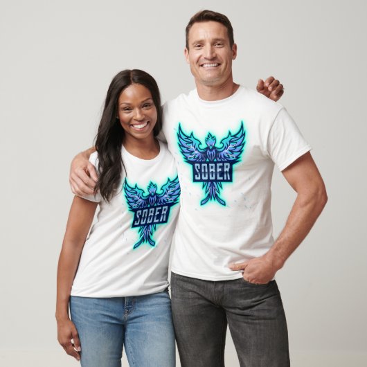 Blue Phoenix van Sobriety T-shirt (Unisex)