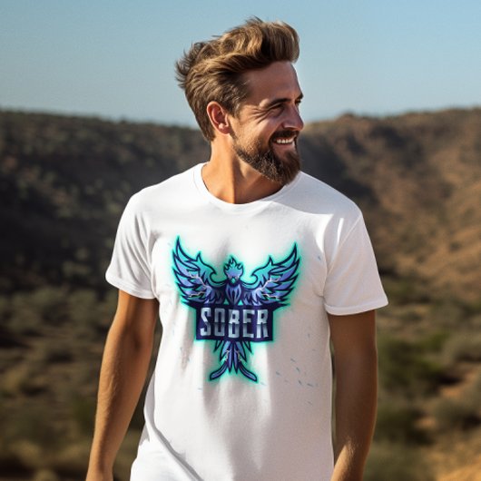 Blue Phoenix van Sobriety T-shirt