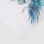 Blue Phoenix vogelmythologie Tissuepapier (Detail)