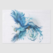 Blue Phoenix vogelmythologie Tissuepapier (Voorkant)