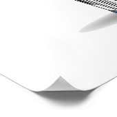  Blue Phone Booth Illustratie Poster (Hoek)