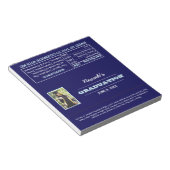 Blue Photo Afstuderen Favor Snoep Wrappers Notitie Notitieblok (Schuin)