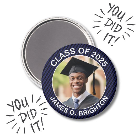 Blue Photo Afstuderen Magneet