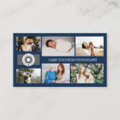 Blue Photo Collage Professional Fotograaf Logo Visitekaartje (Voorkant)