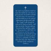 Blue Photo Memorial Prayer Kaart (Achterkant)