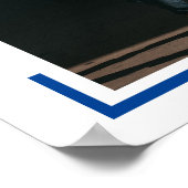 Blue Photo Modern Afstuderen Poster (Hoek)